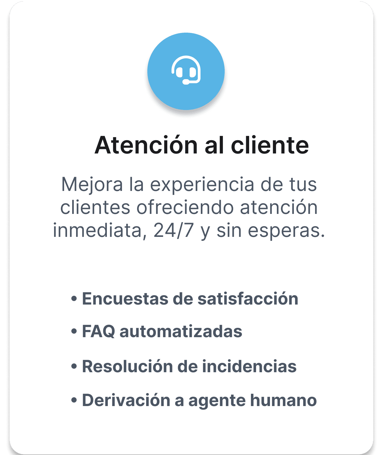 Atención al cliente