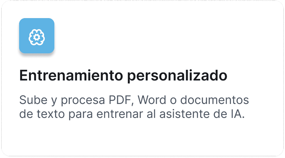 Entrenamiento personalizado