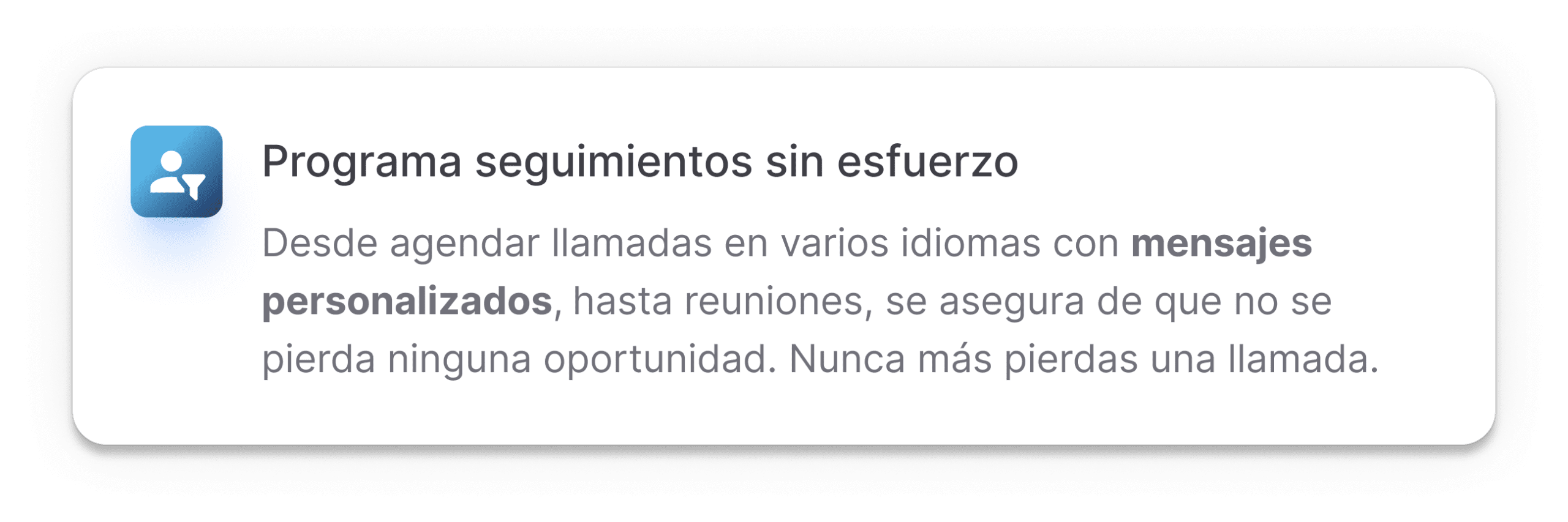 Asesor Programa seguimientos sin esfuerzo