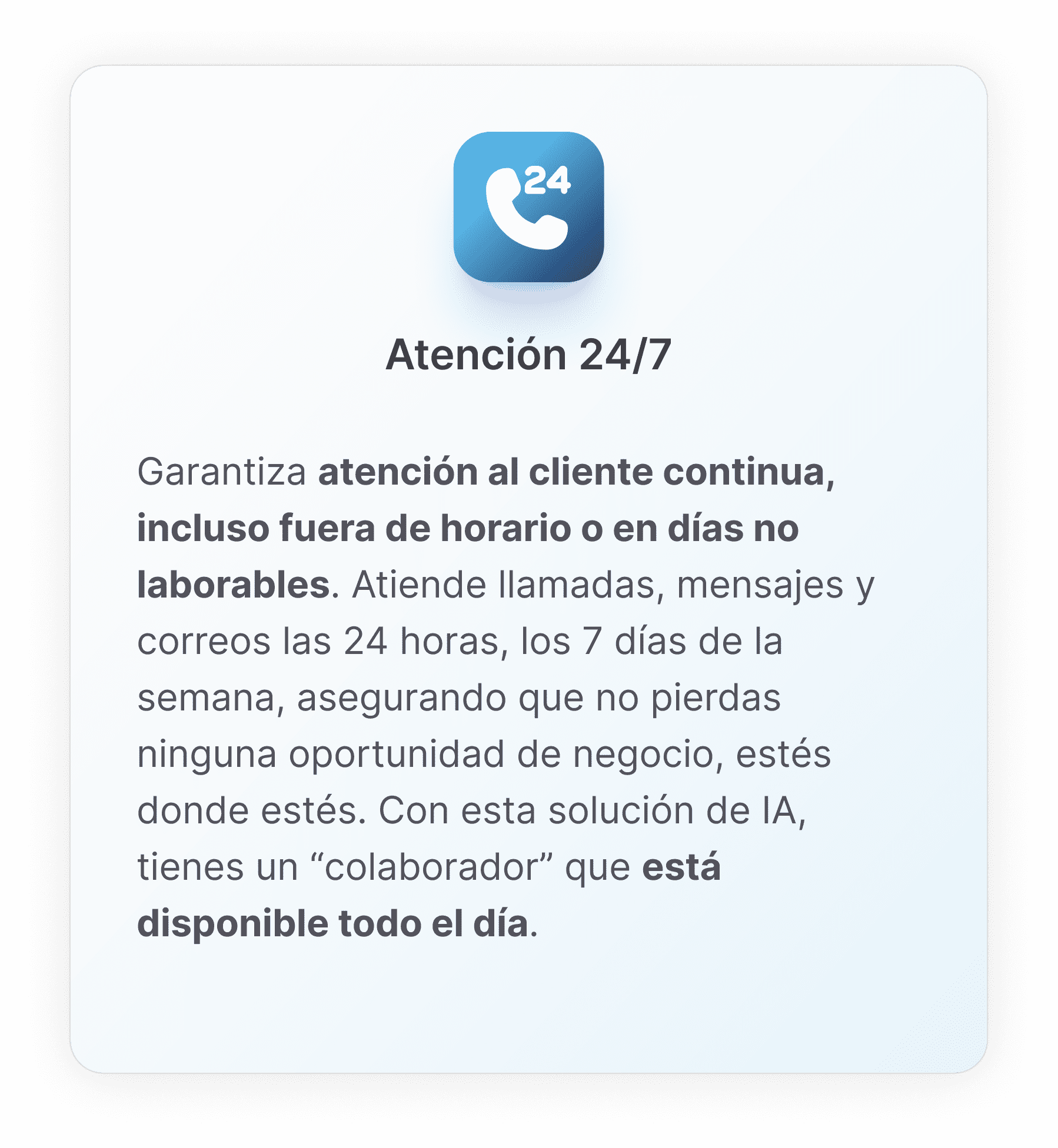 Atencion al cliente 247