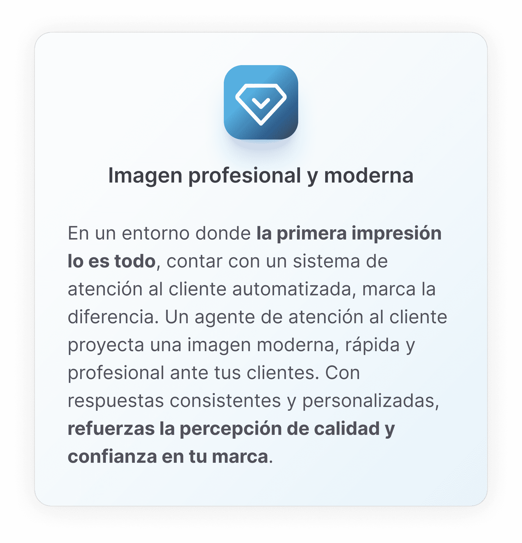 Atencion al cliente imagen profesional y moderna