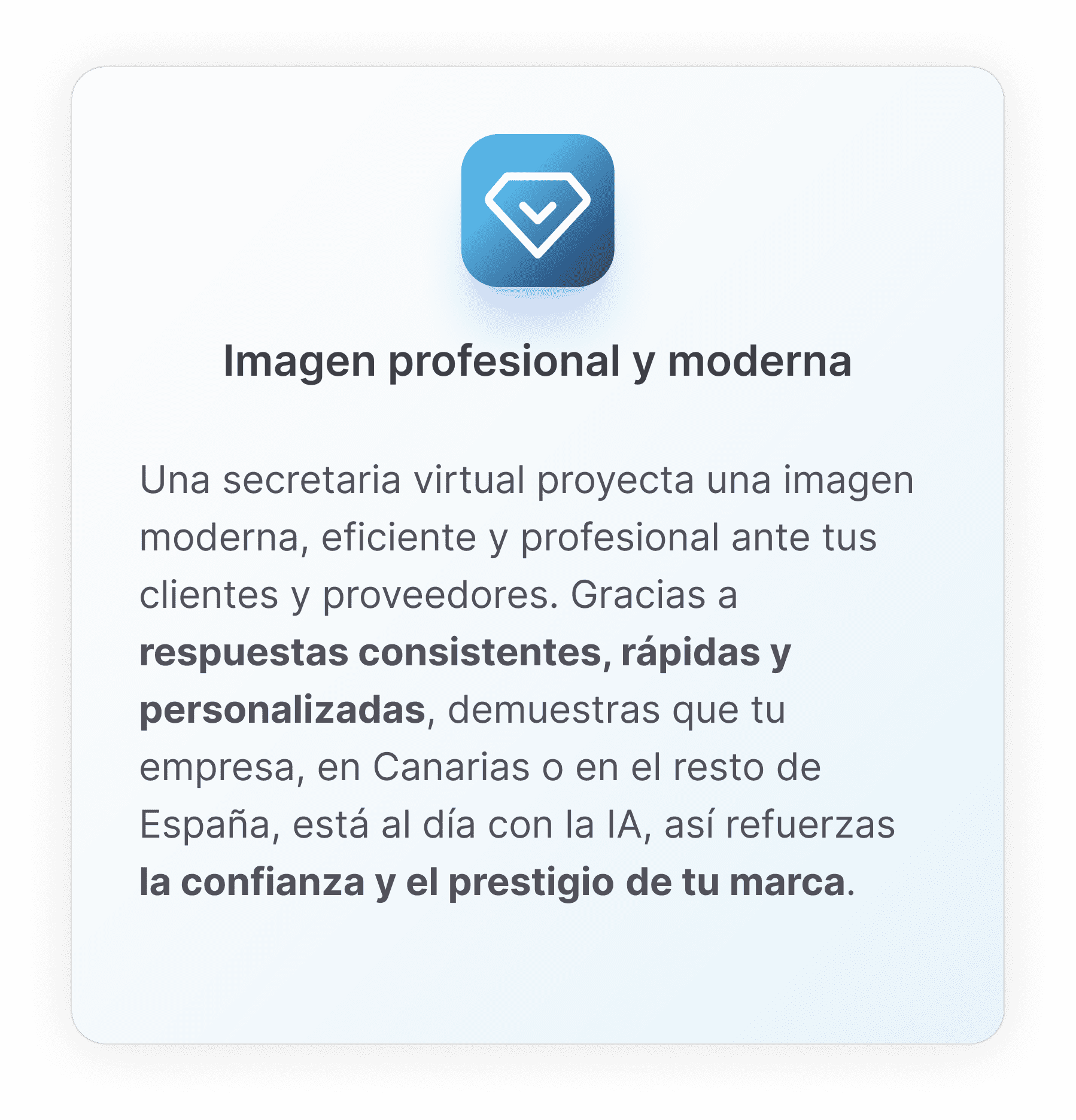Imagen profesional y moderna