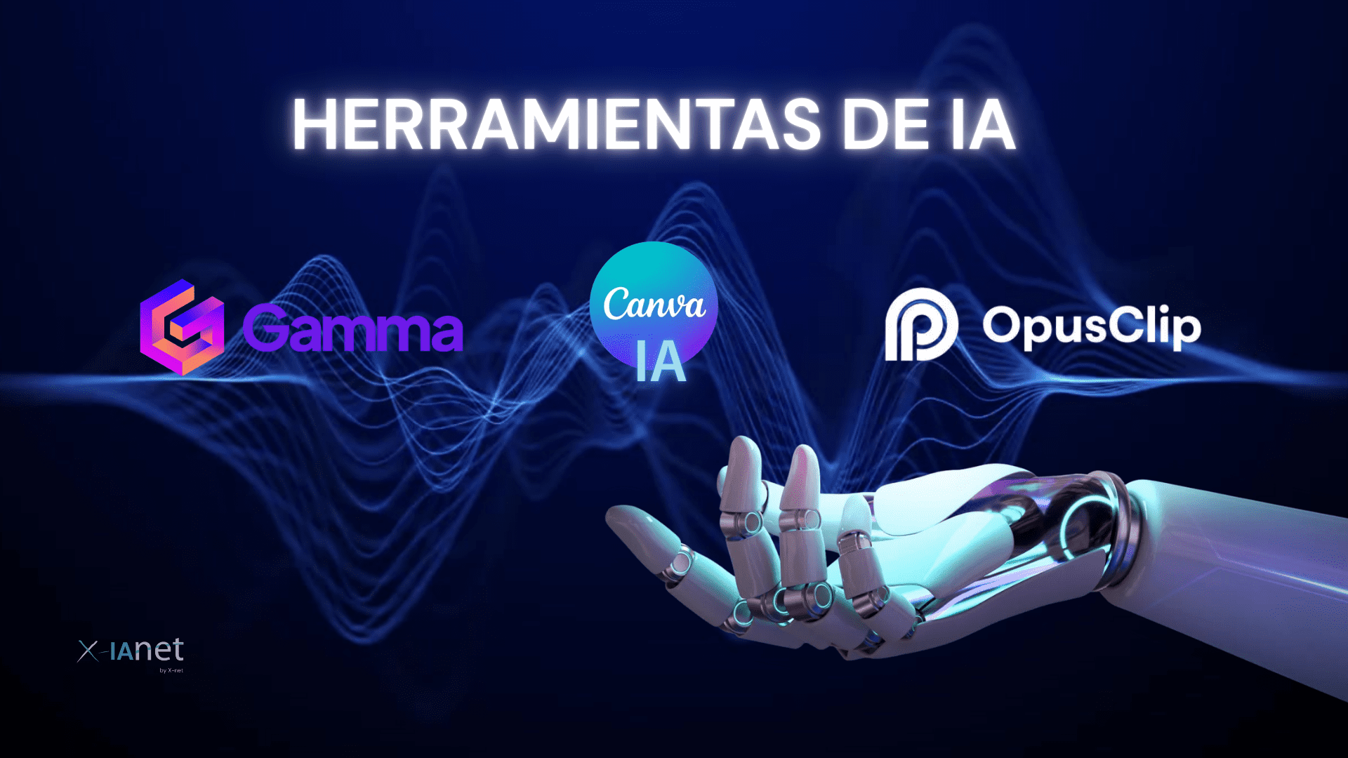 herramientas de IA para marketing explicadas con Canva, Opus Clip y Gamma